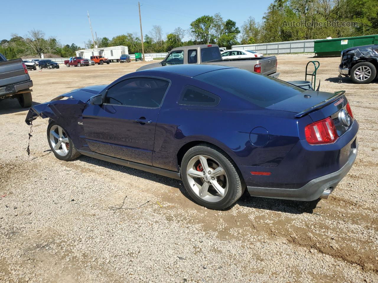 2011 Ford Mustang Gt Blue vin: 1ZVBP8CF9B5162411