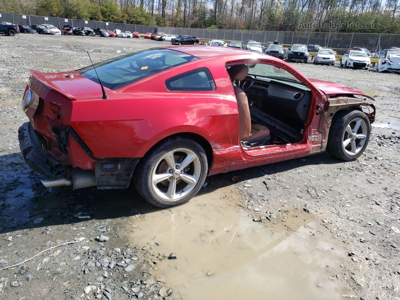 2011 Ford Mustang Gt Красный vin: 1ZVBP8CF9B5162568