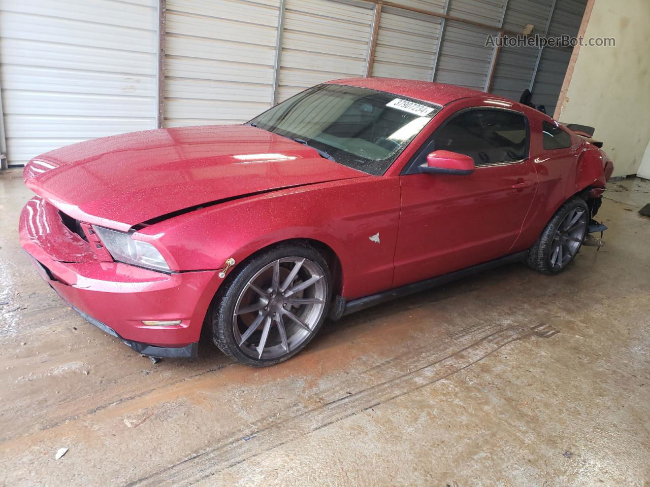 2011 Ford Mustang Gt Red vin: 1ZVBP8CFXB5122239