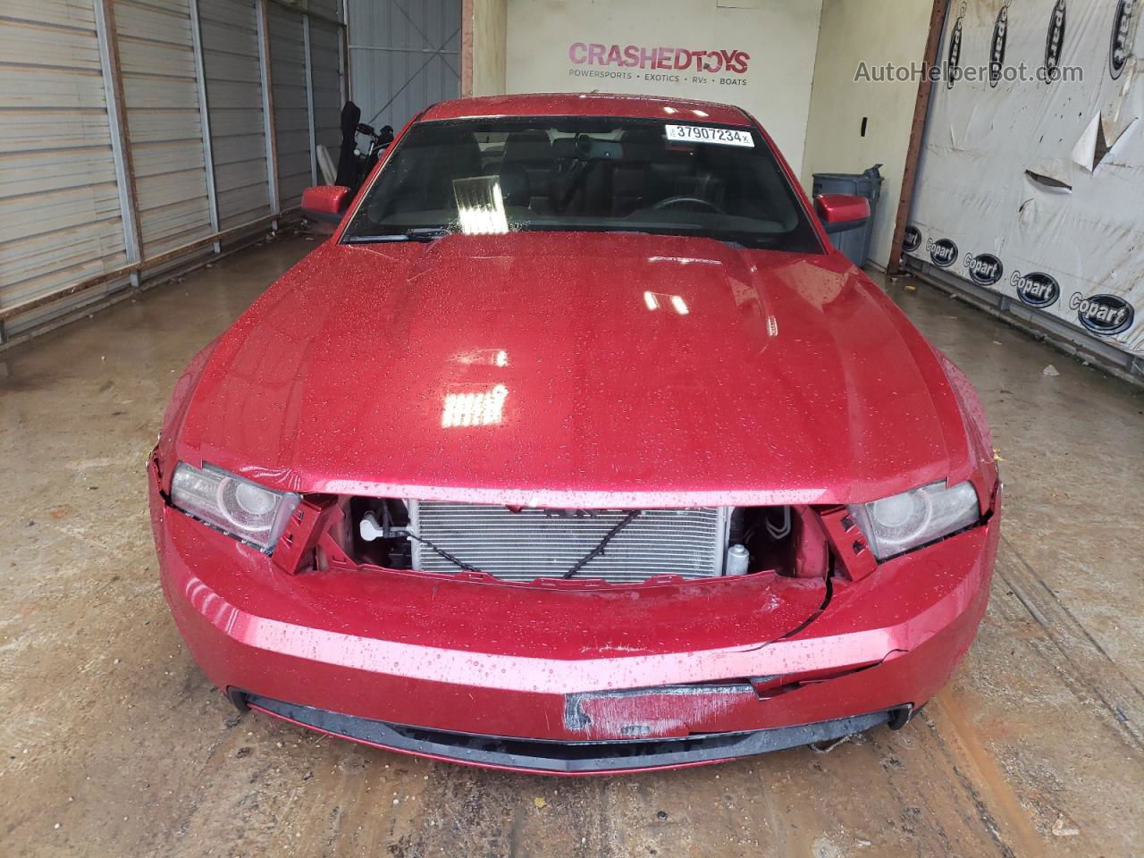 2011 Ford Mustang Gt Red vin: 1ZVBP8CFXB5122239