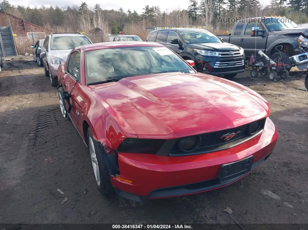 2011 Ford Mustang Gt Premium Red vin: 1ZVBP8CFXB5129871