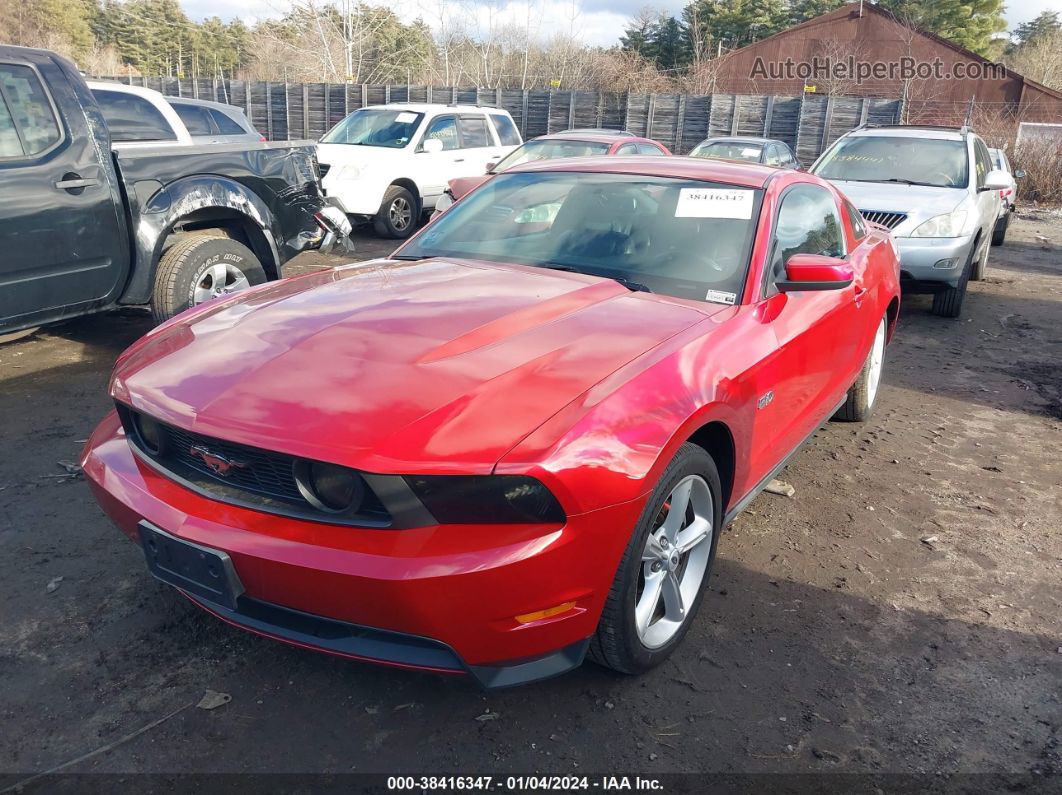 2011 Ford Mustang Gt Premium Red vin: 1ZVBP8CFXB5129871