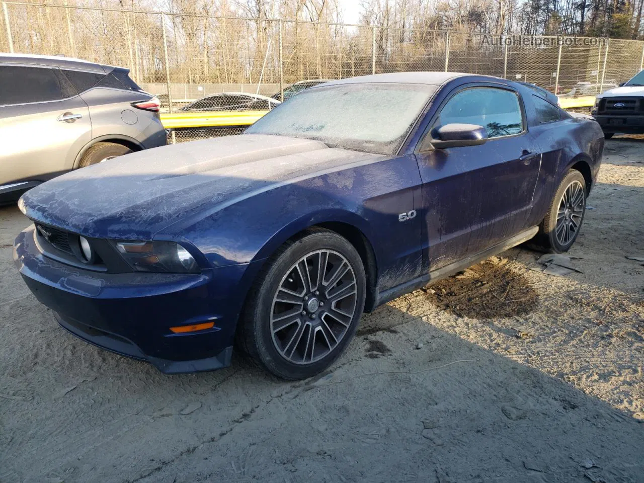 2011 Ford Mustang Gt Blue vin: 1ZVBP8CFXB5133306