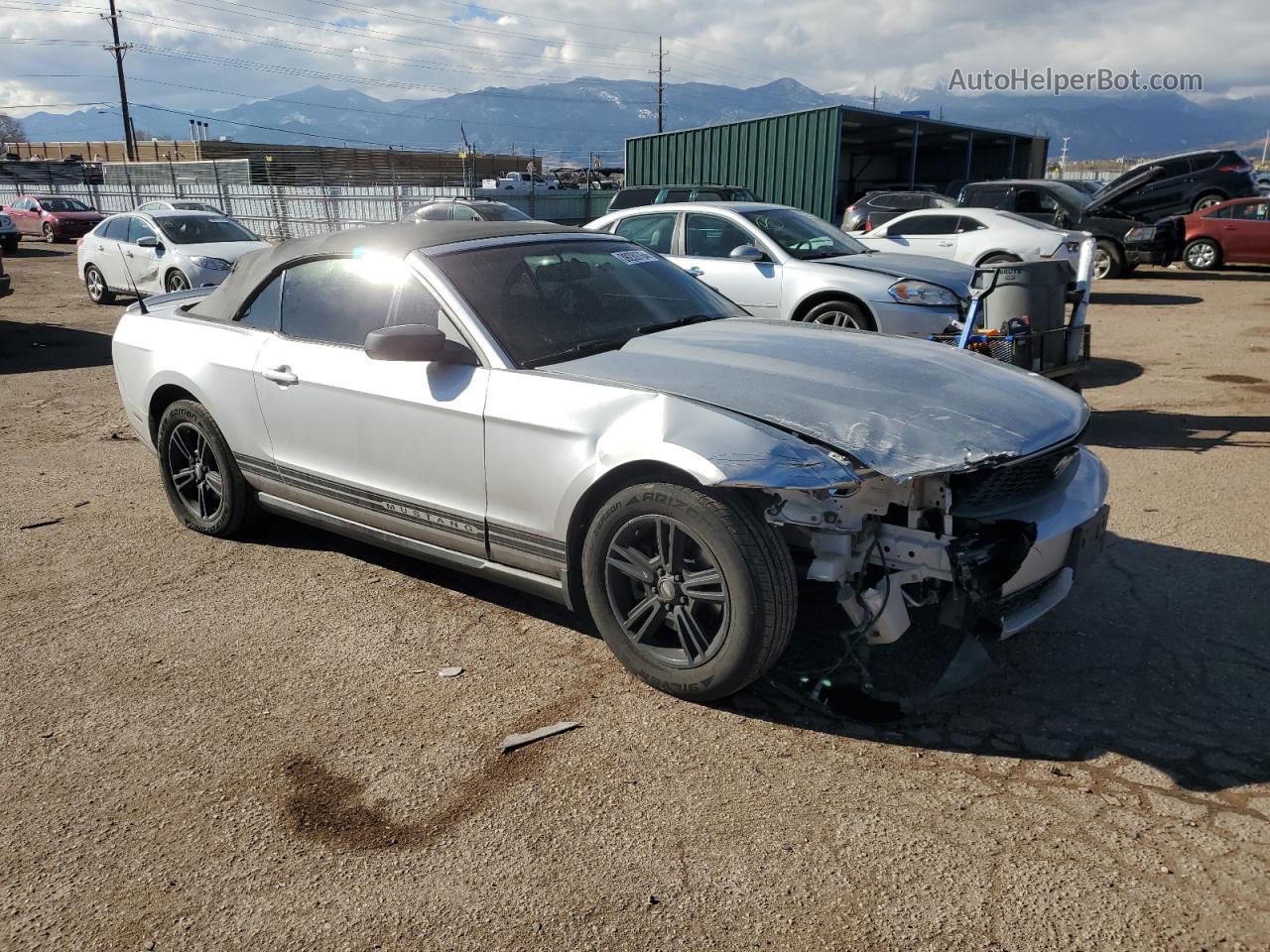 2011 Ford Mustang  Silver vin: 1ZVBP8EM0B5109169