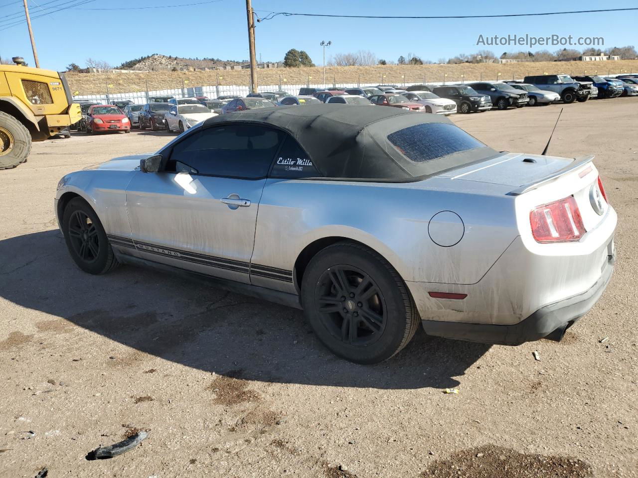 2011 Ford Mustang  Silver vin: 1ZVBP8EM0B5109169