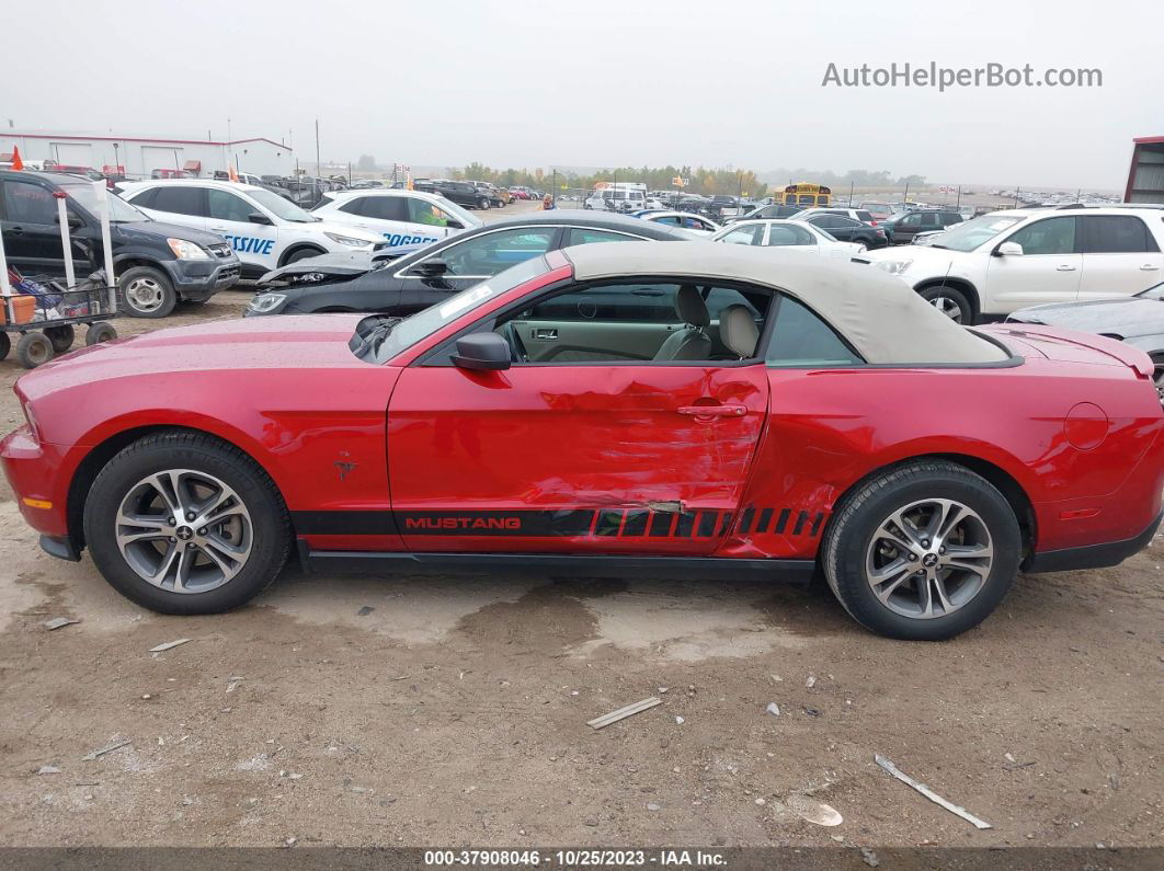 2011 Ford Mustang V6 Premium Burgundy vin: 1ZVBP8EM1B5115465