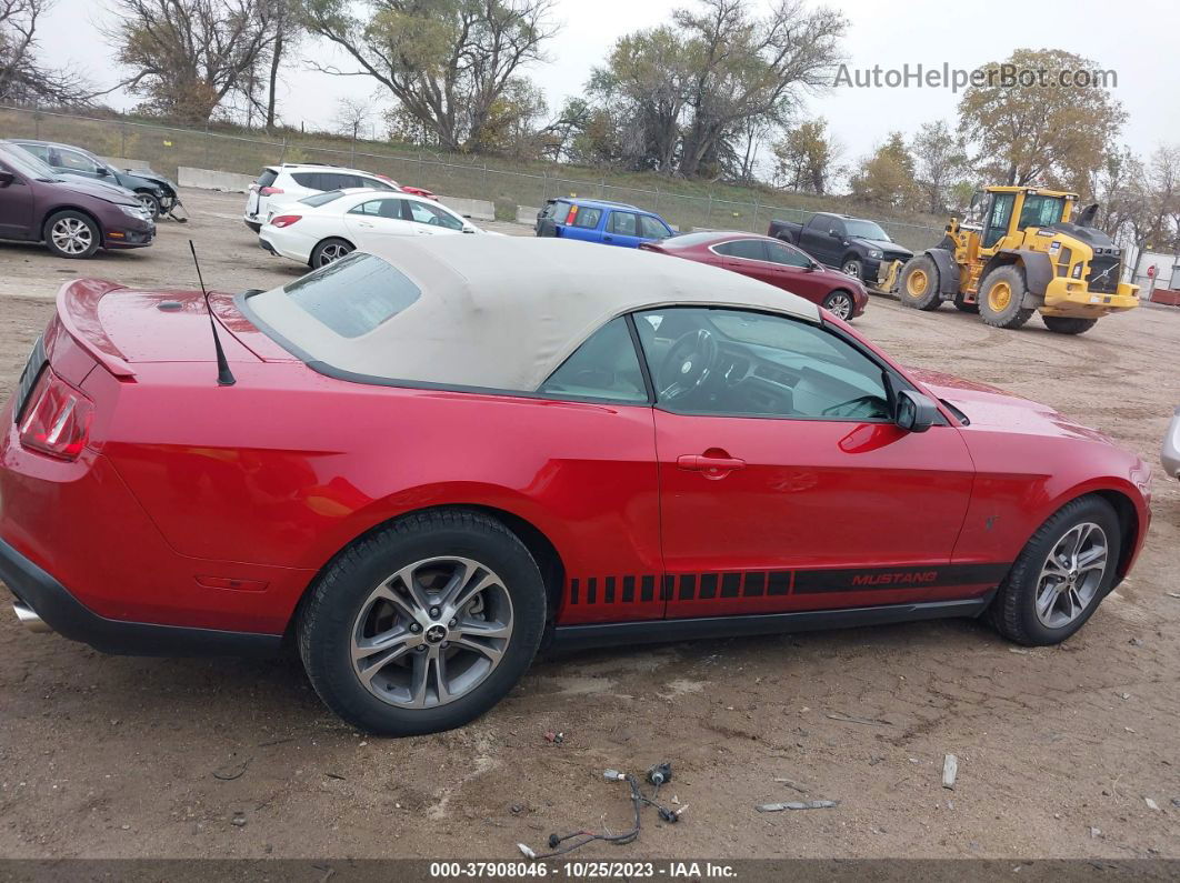 2011 Ford Mustang V6 Premium Burgundy vin: 1ZVBP8EM1B5115465