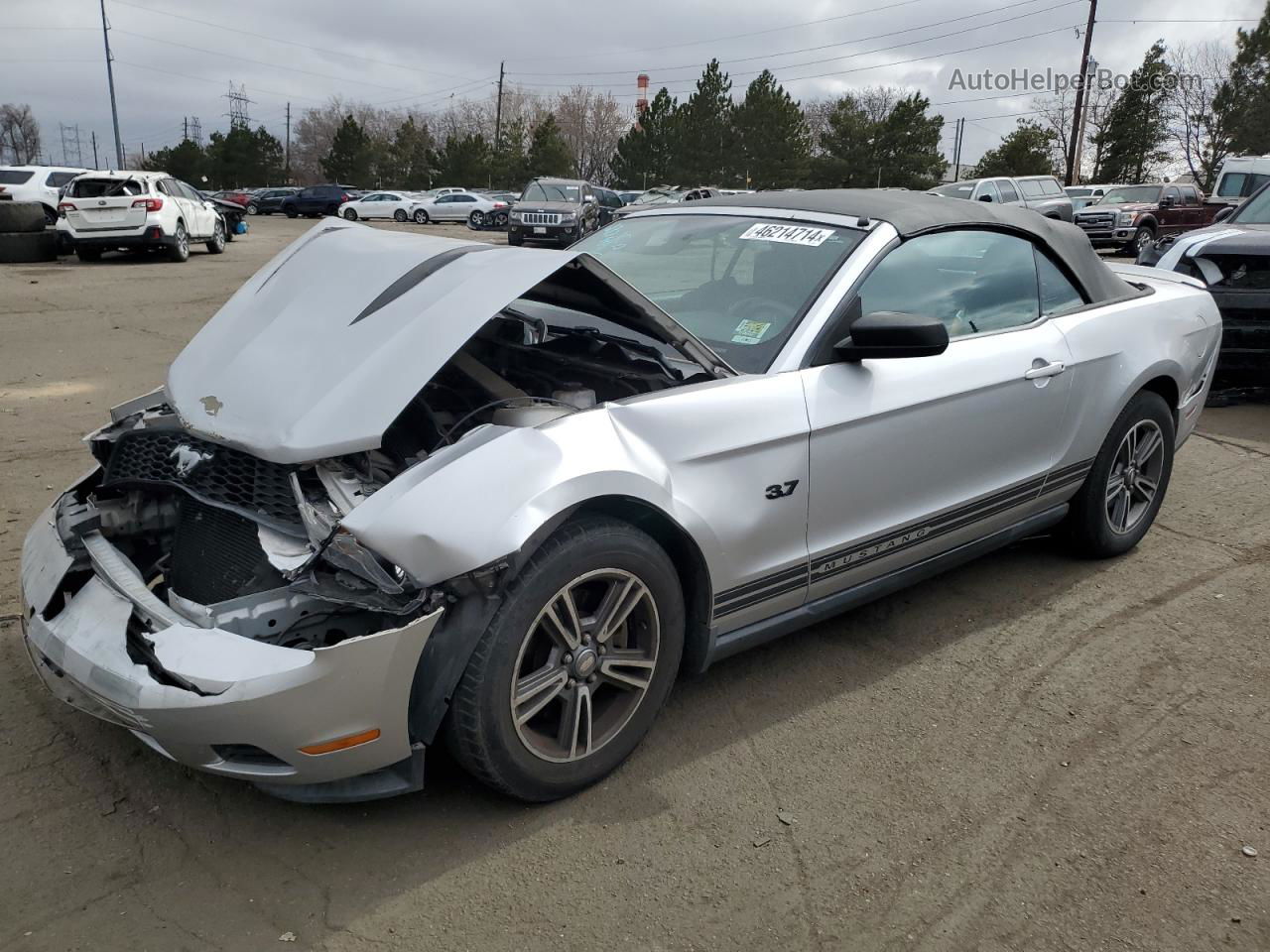 2011 Ford Mustang  Silver vin: 1ZVBP8EM8B5112174