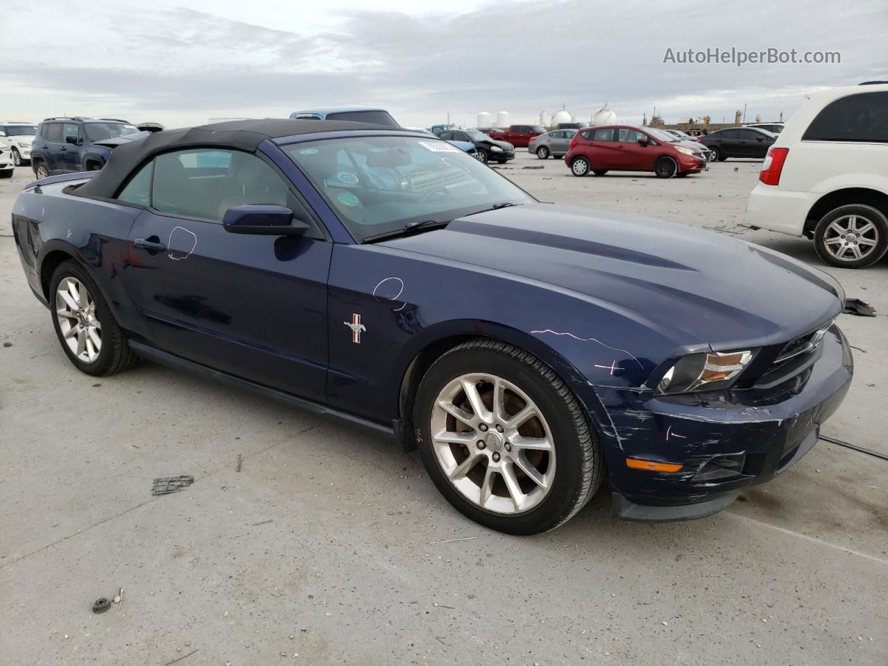 2011 Ford Mustang  Blue vin: 1ZVBP8EM9B5149153