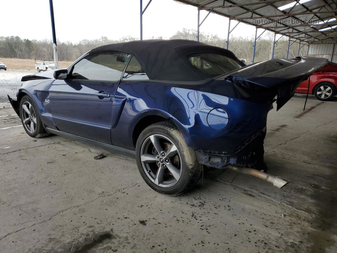 2011 Ford Mustang Gt Blue vin: 1ZVBP8FF1B5123727