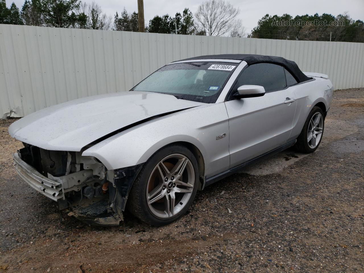 2011 Ford Mustang Gt Silver vin: 1ZVBP8FF6B5106146