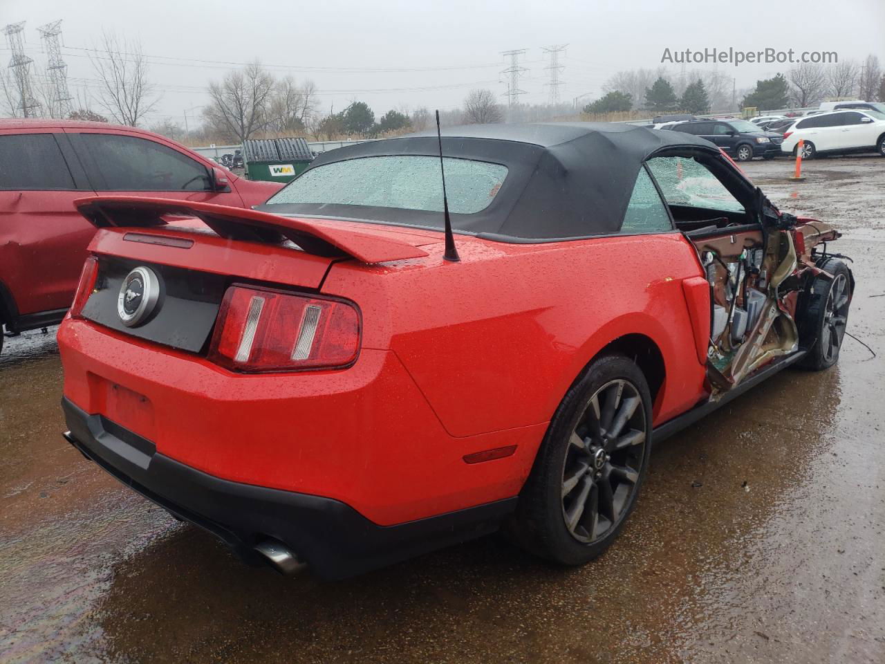 2011 Ford Mustang Gt Red vin: 1ZVBP8FF6B5168243