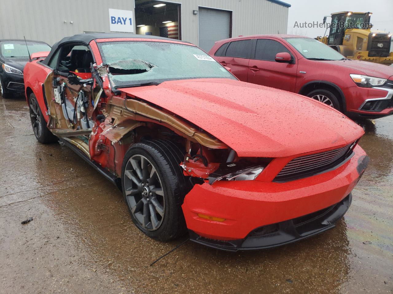 2011 Ford Mustang Gt Red vin: 1ZVBP8FF6B5168243