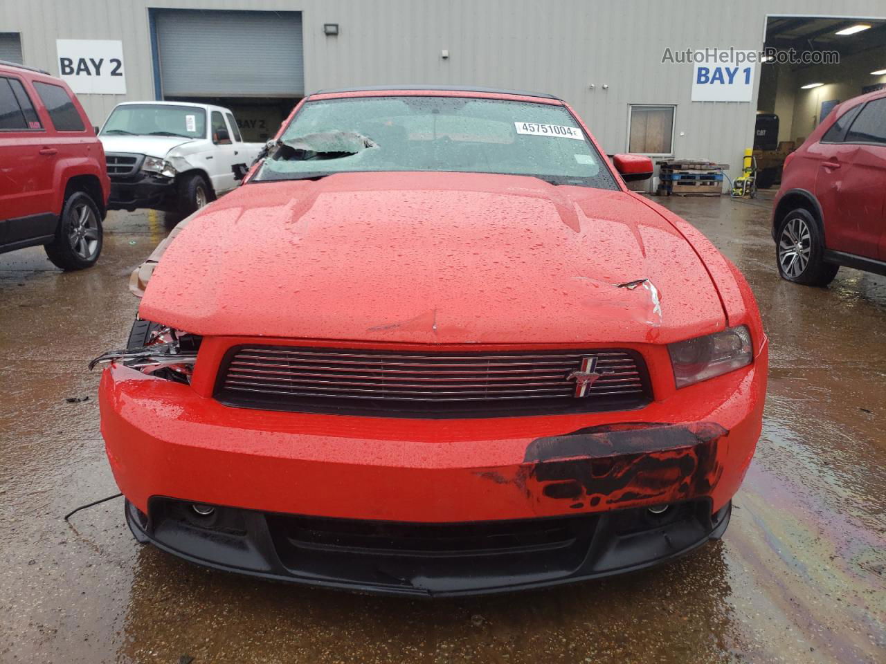 2011 Ford Mustang Gt Red vin: 1ZVBP8FF6B5168243