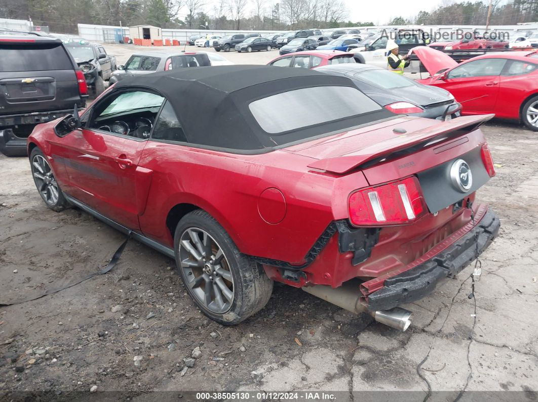 2011 Ford Mustang Gt Premium Red vin: 1ZVBP8FF8B5106794