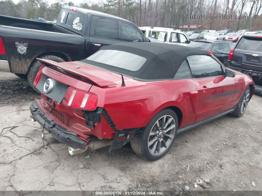 2011 Ford Mustang Gt Premium Red vin: 1ZVBP8FF8B5106794