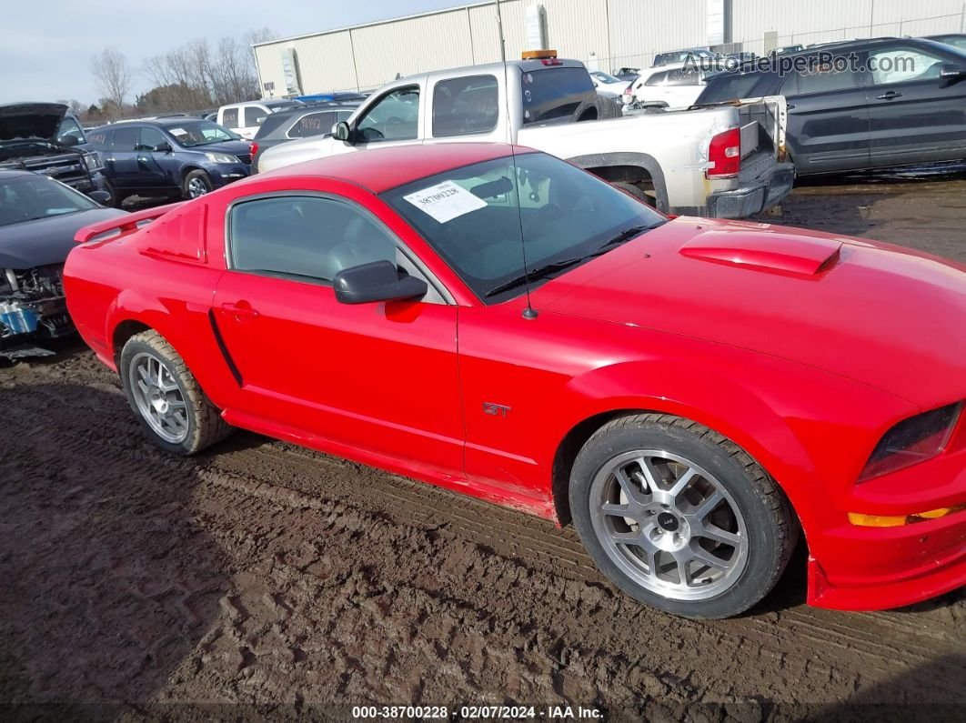 2007 Ford Mustang Gt Deluxe/gt Premium Red vin: 1ZVFT82H675241526