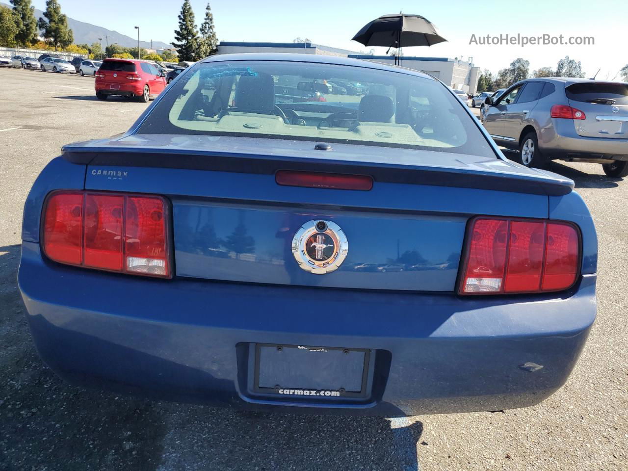 2008 Ford Mustang  Blue vin: 1ZVHT80N085138606