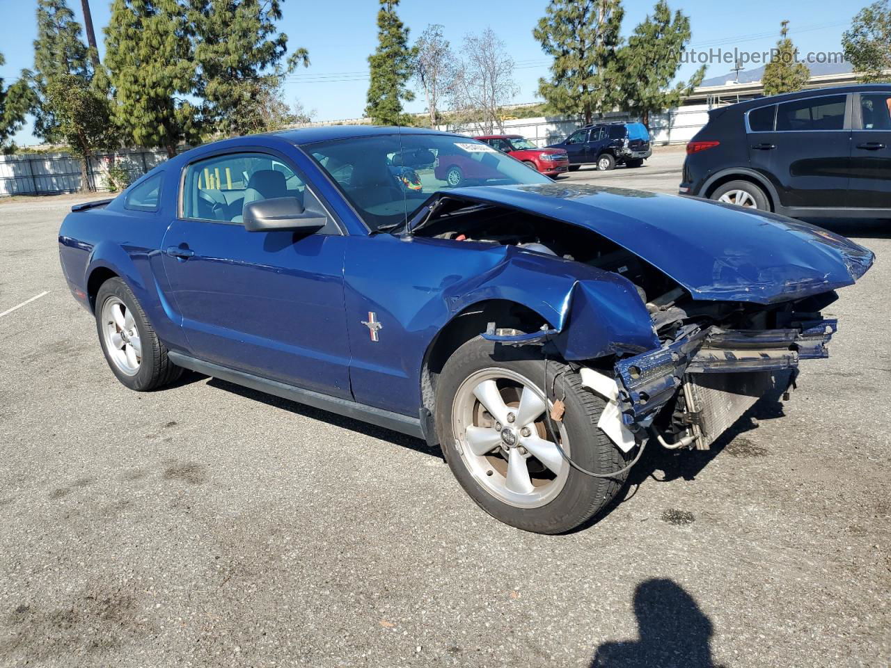 2008 Ford Mustang  Blue vin: 1ZVHT80N085138606