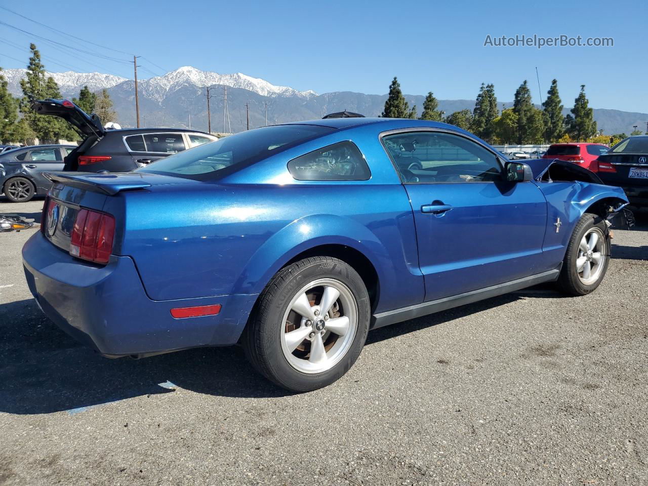 2008 Ford Mustang  Blue vin: 1ZVHT80N085138606