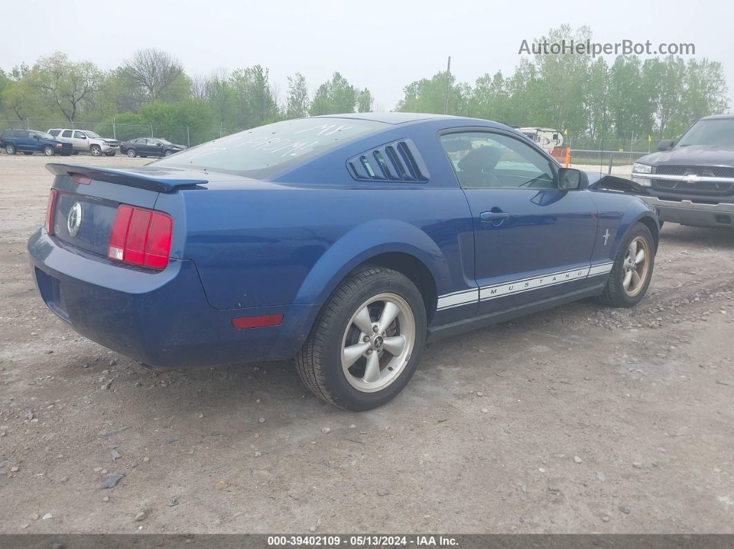 2008 Ford Mustang V6 Deluxe/v6 Premium Blue vin: 1ZVHT80N185157035