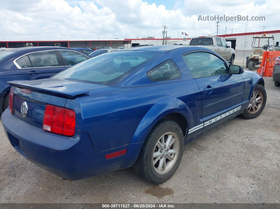 2008 Ford Mustang V6 Deluxe/v6 Premium Blue vin: 1ZVHT80N185190309