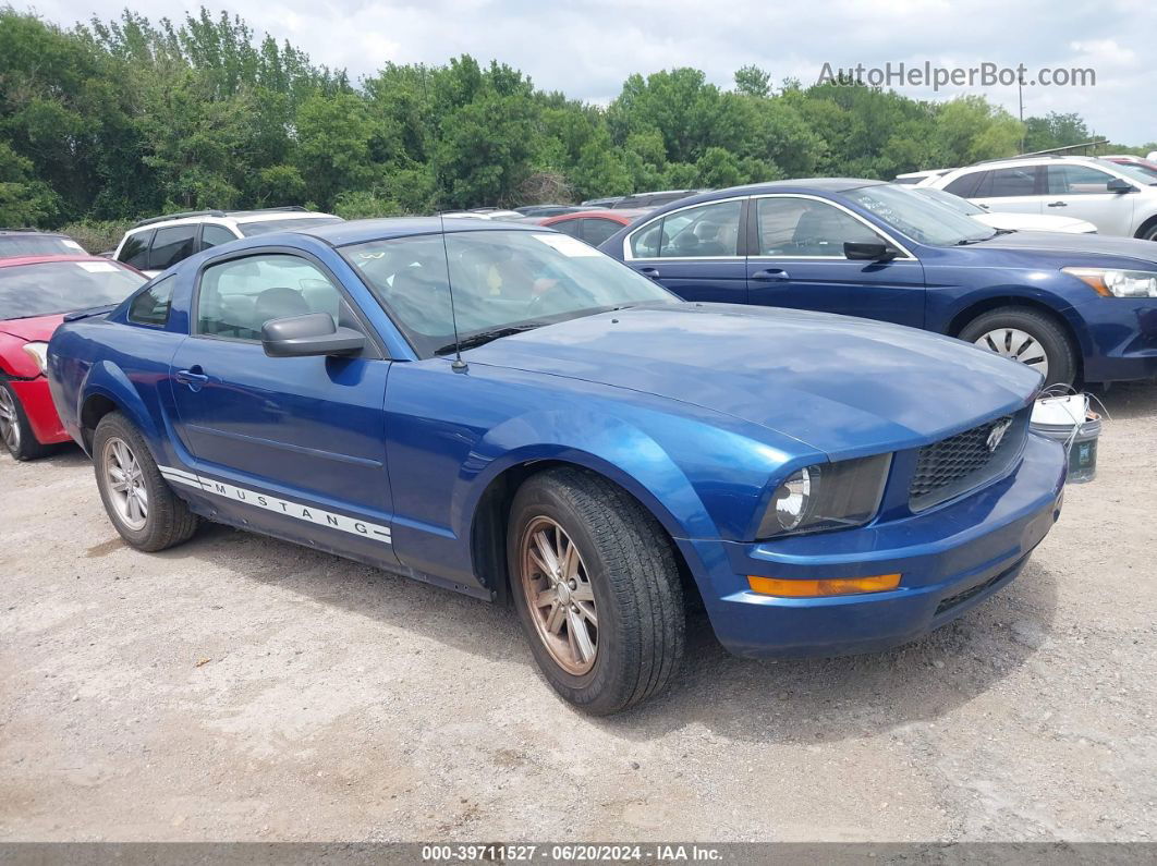 2008 Ford Mustang V6 Deluxe/v6 Premium Blue vin: 1ZVHT80N185190309