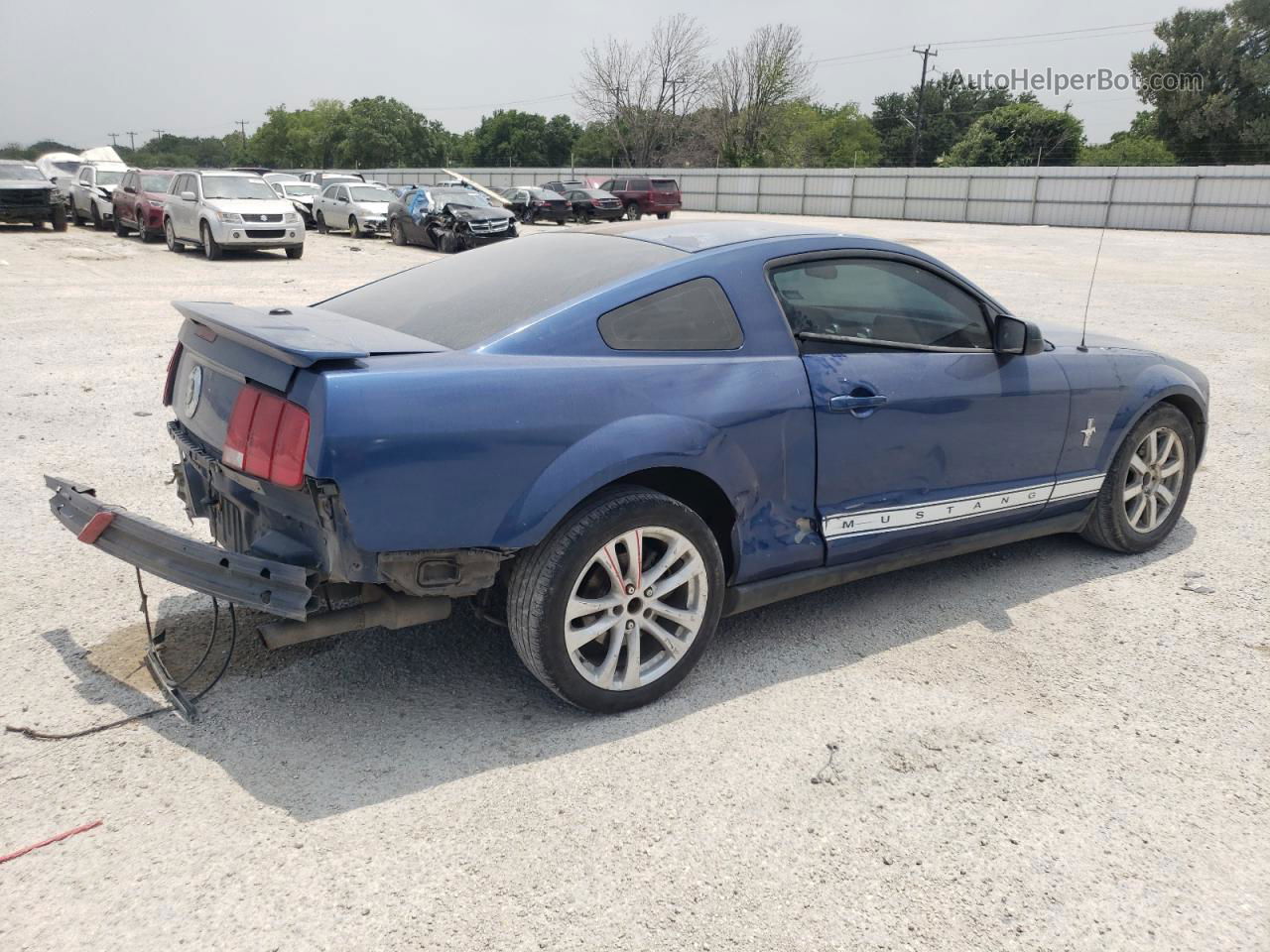 2008 Ford Mustang  Blue vin: 1ZVHT80N285150935