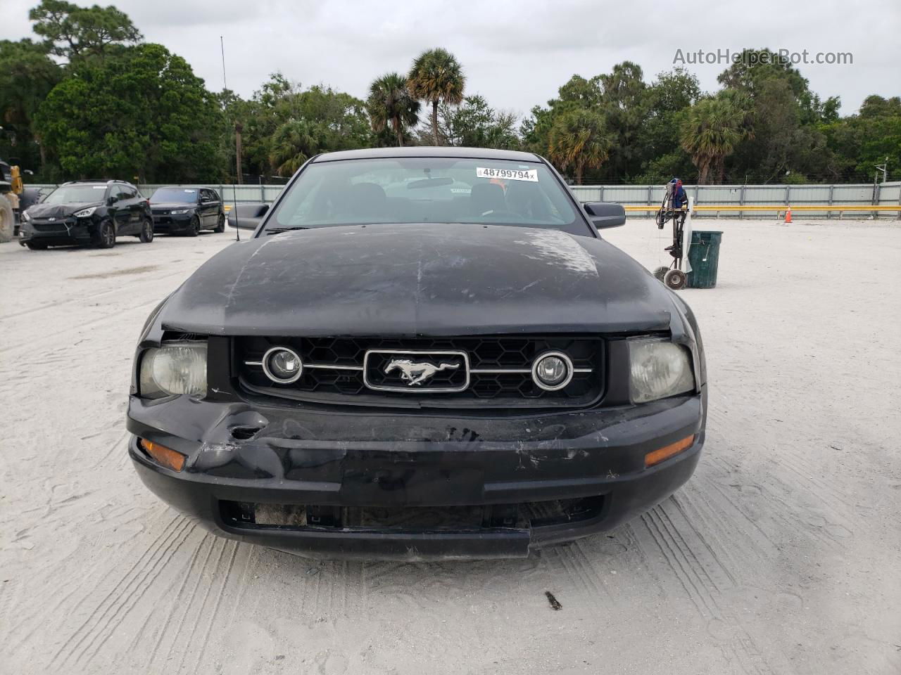 2008 Ford Mustang  Black vin: 1ZVHT80N385125770