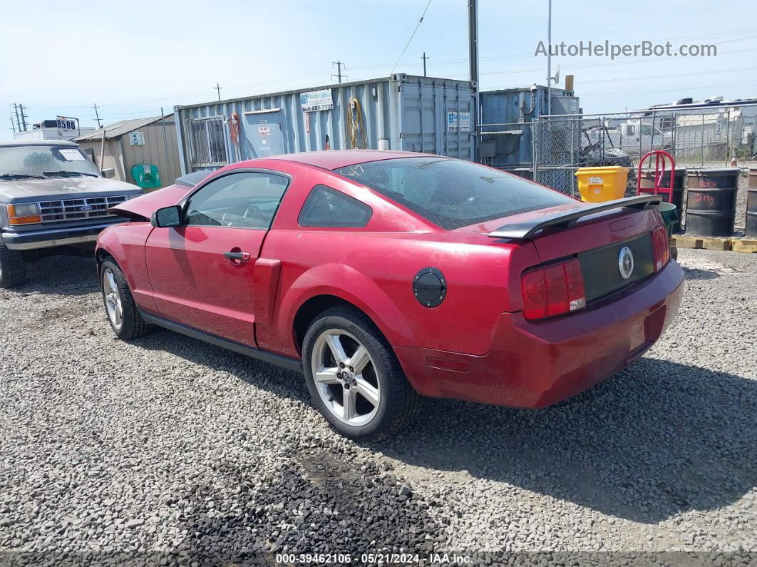 2008 Ford Mustang V6 Deluxe/v6 Premium Red vin: 1ZVHT80N385164990