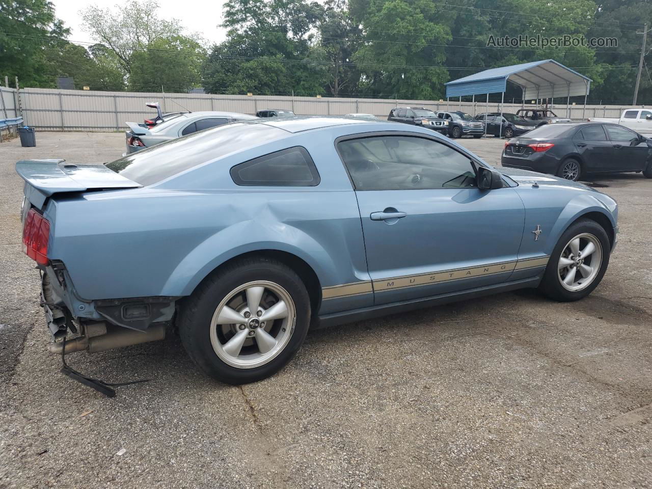 2008 Ford Mustang  Синий vin: 1ZVHT80N585120568