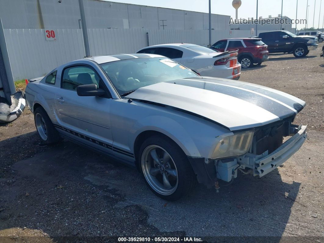 2008 Ford Mustang V6 Deluxe/v6 Premium Silver vin: 1ZVHT80N685200767