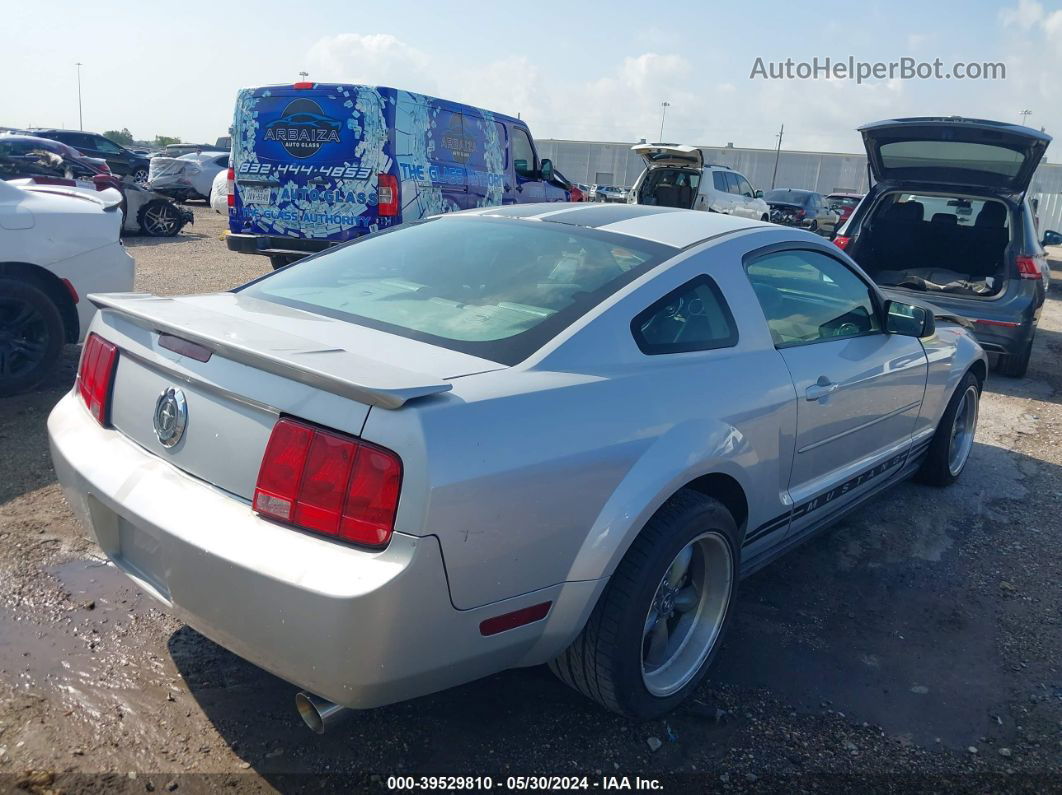 2008 Ford Mustang V6 Deluxe/v6 Premium Silver vin: 1ZVHT80N685200767