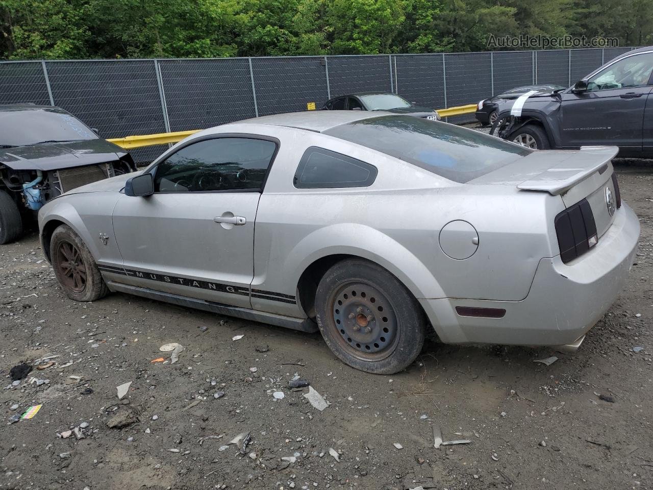 2011 Ford Mustang  Silver vin: 1ZVHT80N695139003