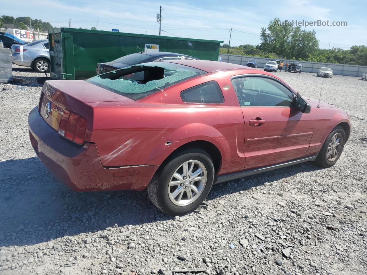 2008 Ford Mustang  Red vin: 1ZVHT80N785153751