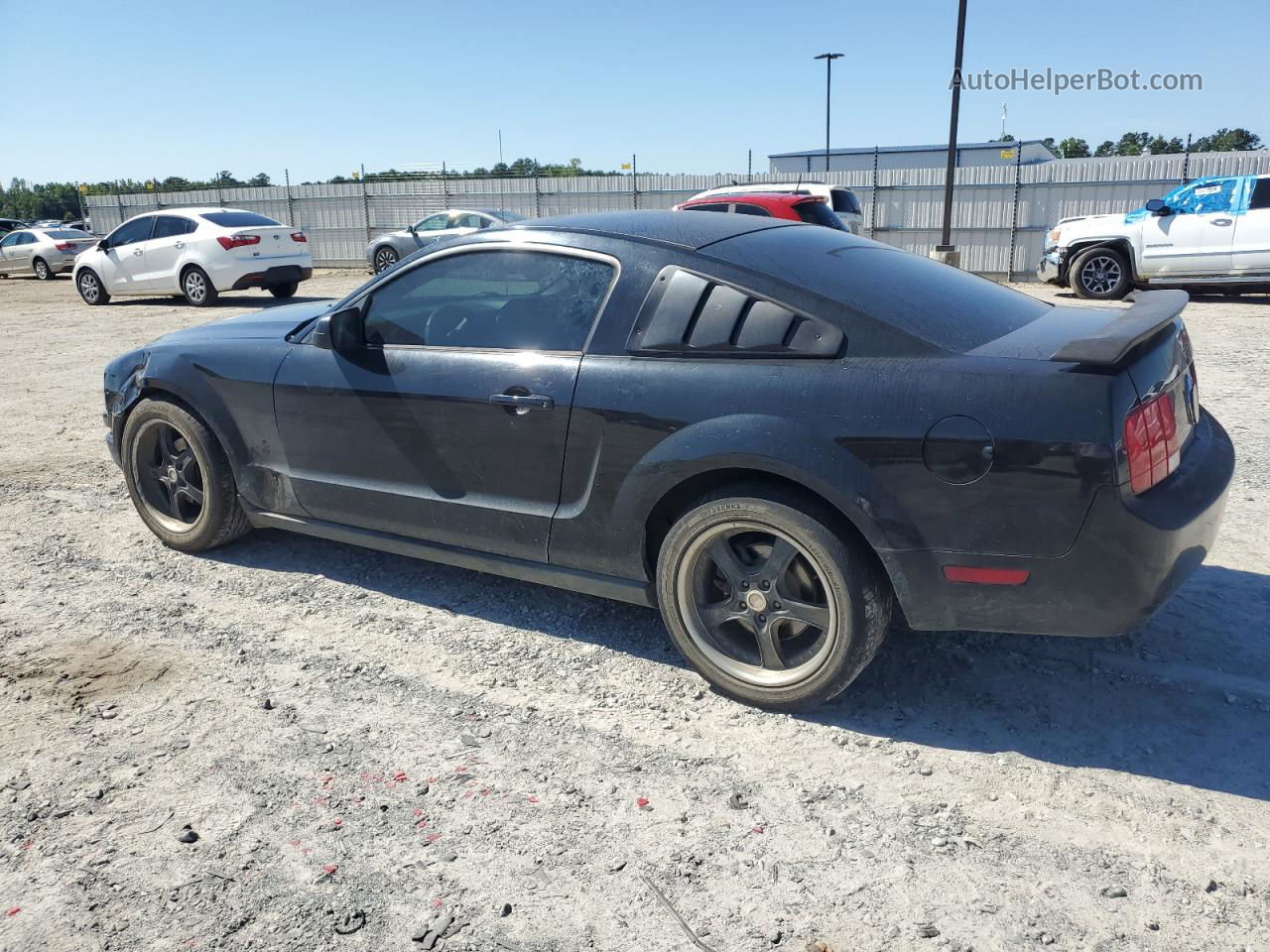 2008 Ford Mustang  Black vin: 1ZVHT80N885154312