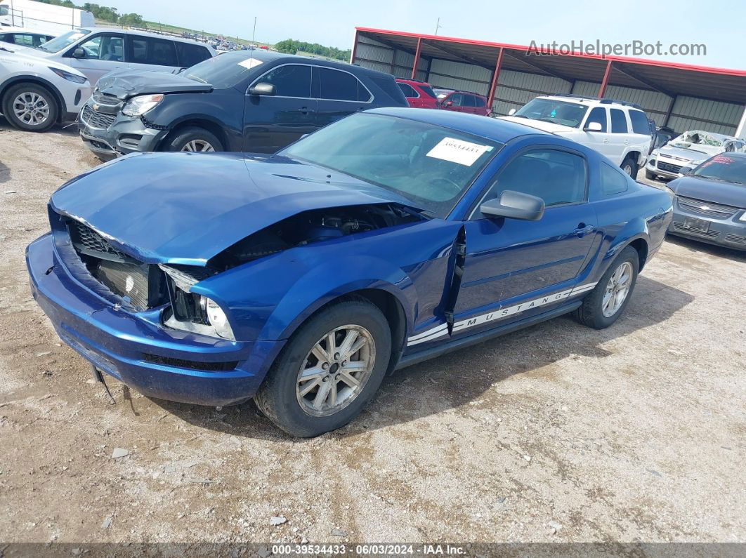 2008 Ford Mustang V6 Deluxe/v6 Premium Blue vin: 1ZVHT80N985200682