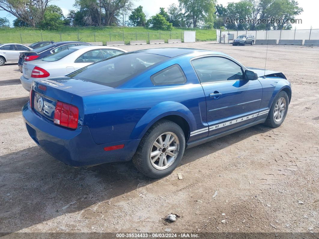 2008 Ford Mustang V6 Deluxe/v6 Premium Blue vin: 1ZVHT80N985200682