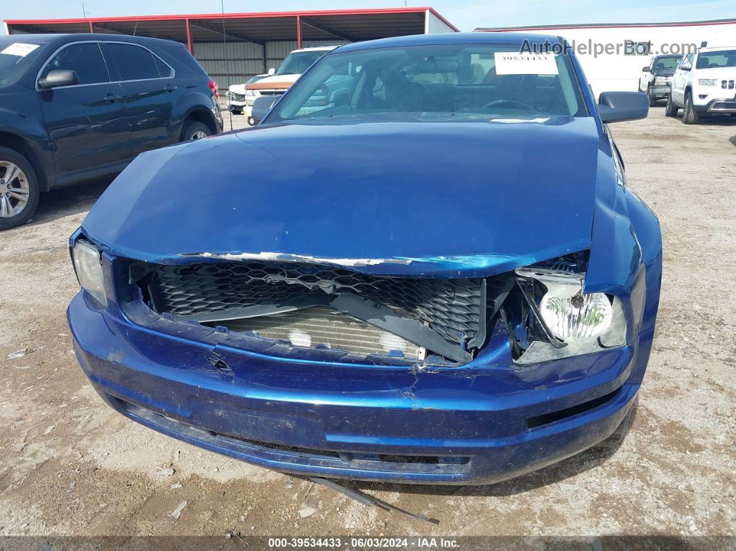 2008 Ford Mustang V6 Deluxe/v6 Premium Blue vin: 1ZVHT80N985200682