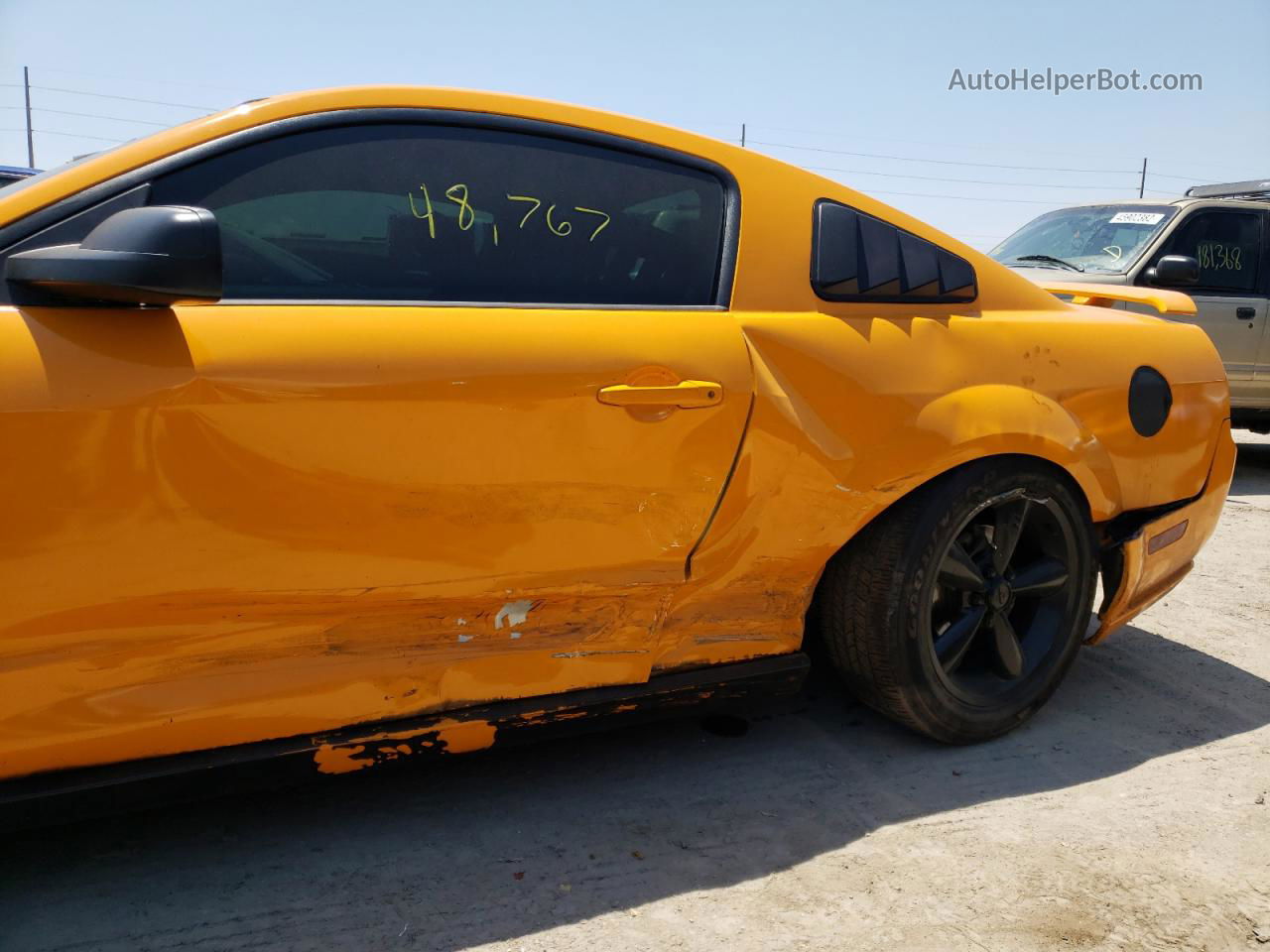 2008 Ford Mustang Gt Orange vin: 1ZVHT82H885177449