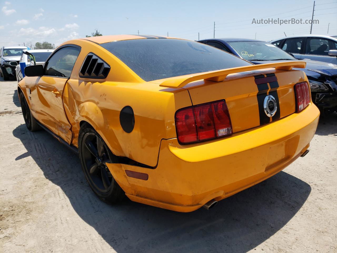 2008 Ford Mustang Gt Orange vin: 1ZVHT82H885177449