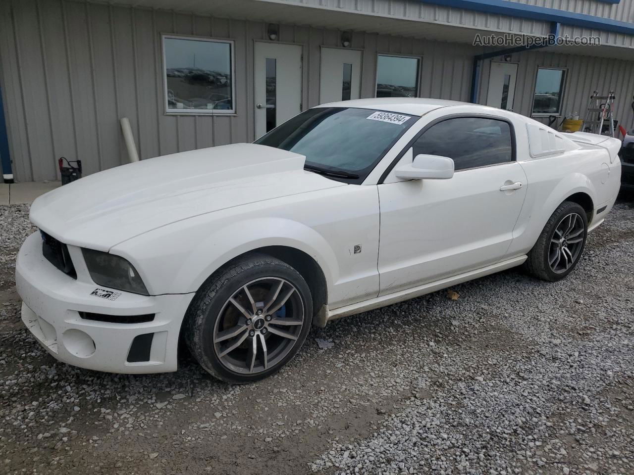 2008 Ford Mustang Gt White vin: 1ZVHT82H885191478