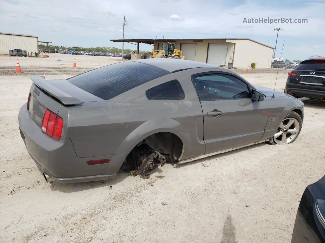 2008 Ford Mustang Gt Gray vin: 1ZVHT82H885199385