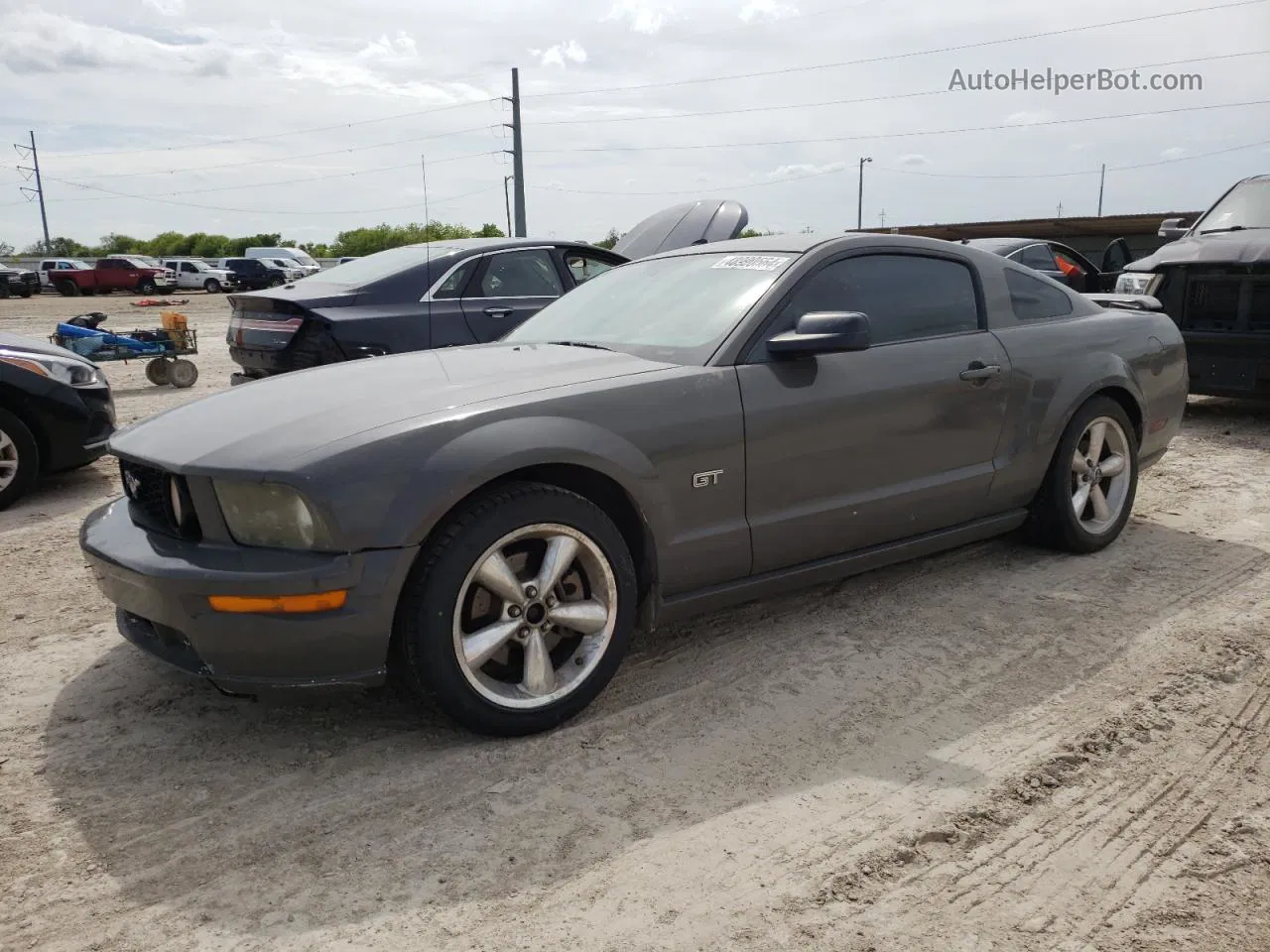 2008 Ford Mustang Gt Gray vin: 1ZVHT82H885199385