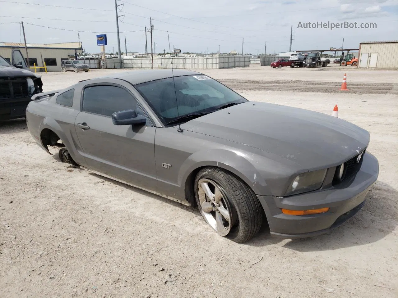 2008 Ford Mustang Gt Gray vin: 1ZVHT82H885199385