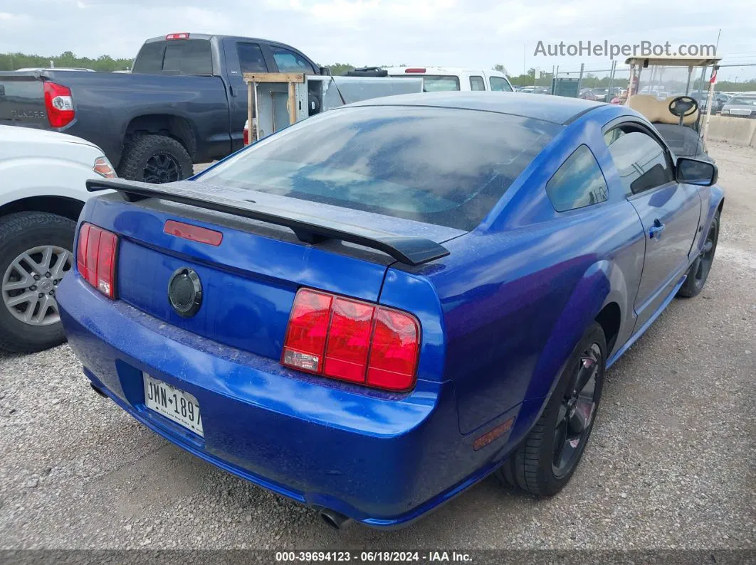 2008 Ford Mustang Gt Deluxe/gt Premium Blue vin: 1ZVHT82H985189786