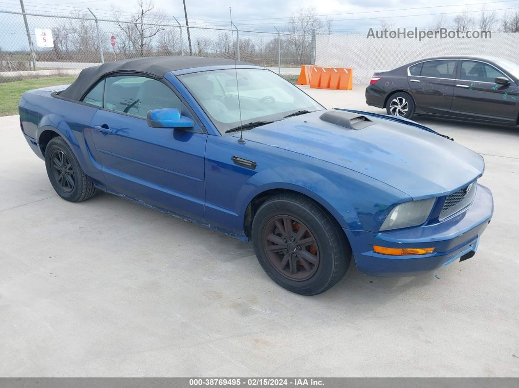 2008 Ford Mustang V6 Deluxe/v6 Premium Синий vin: 1ZVHT84N285140495