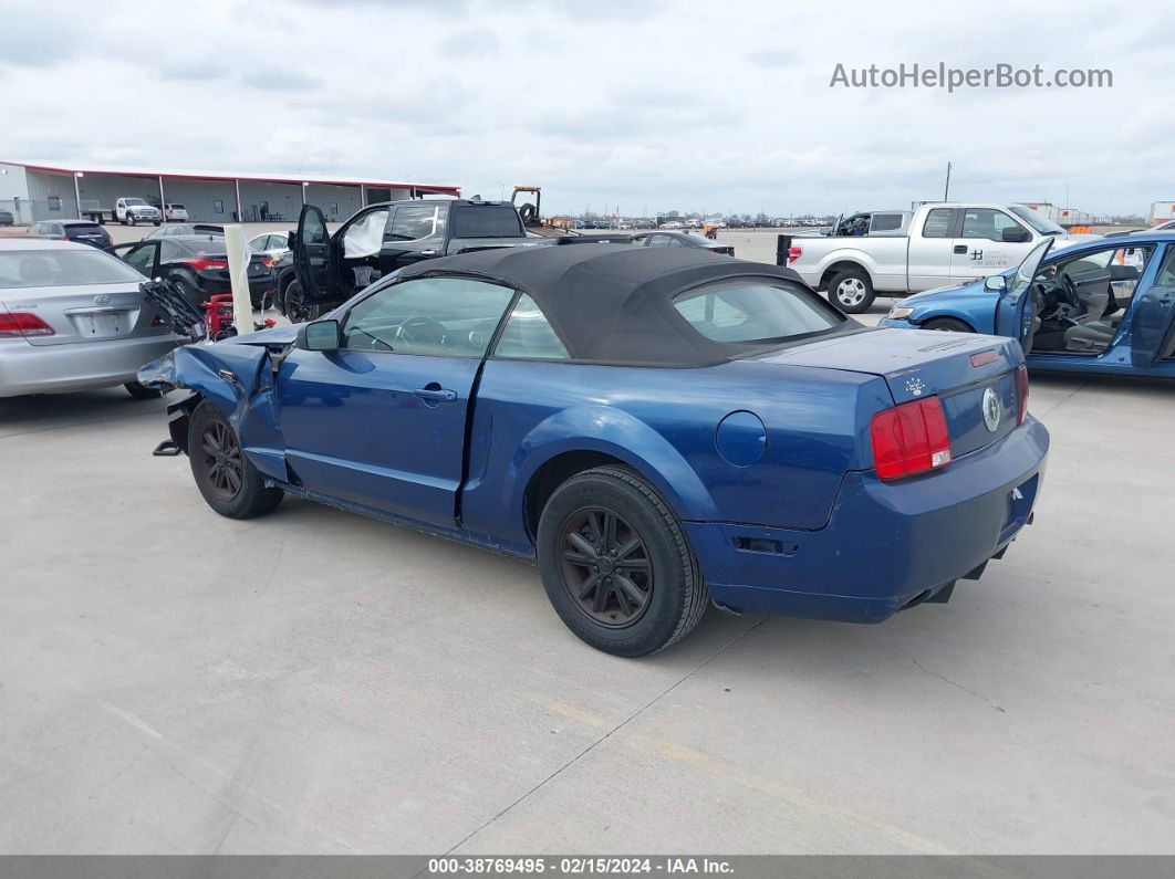 2008 Ford Mustang V6 Deluxe/v6 Premium Blue vin: 1ZVHT84N285140495