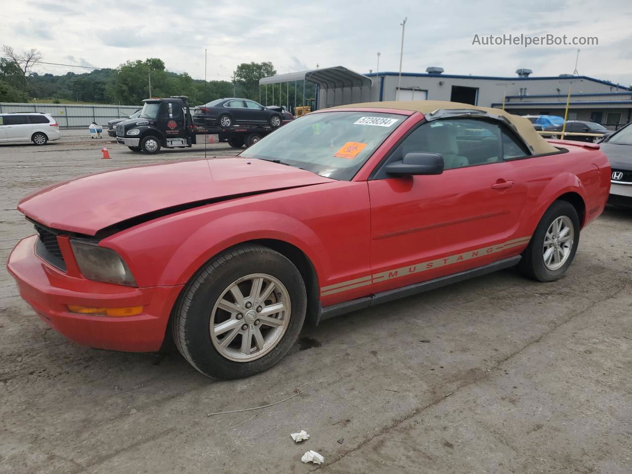 2008 Ford Mustang  Red vin: 1ZVHT84N285158253