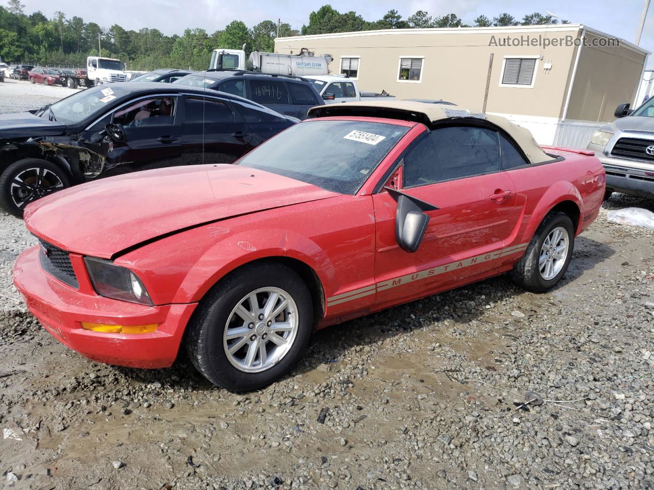 2008 Ford Mustang  Красный vin: 1ZVHT84N685153363